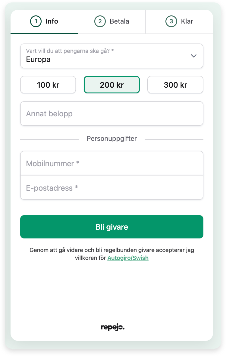 Checkout med flera ändamål